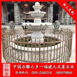 現代石雕水缽廠家 跌水缽 水缽噴泉雕塑