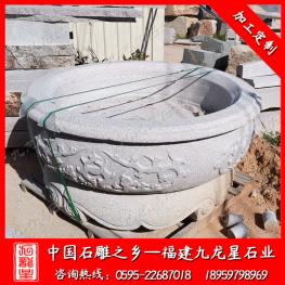 現代景觀花缽制作 石雕歐式花缽批發