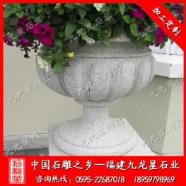 石雕花缽生產廠家 石雕歐式花缽批發