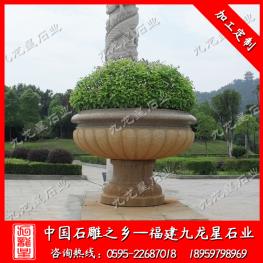 房地產石雕花盆 歐式花缽 加工石材花盆