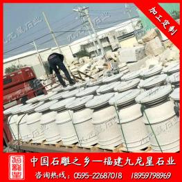 現代園林景觀花缽 歐式石雕花缽廠家