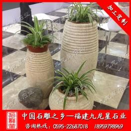 現代景觀花缽雕塑 石雕花缽生產廠家
