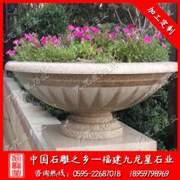 小區別墅石雕花缽 歐式花缽裝飾擺件