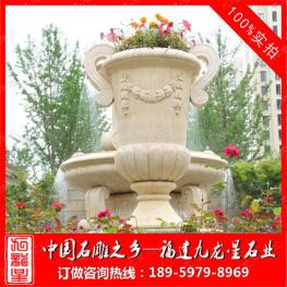 石雕花缽/花盆
