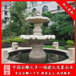 園林噴泉石雕廠家 石雕噴泉水景設計圖片