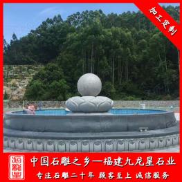 大理石風水球雕刻廠家 定做石雕風水球 室外大號型風水球