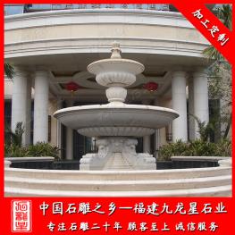 室外石雕噴泉廠家 大理石景觀噴泉水缽設計公司