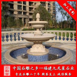 石雕噴泉水缽設計廠家 石頭流水噴泉 石雕噴泉水缽圖片
