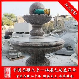 廠家批發石雕風水球噴泉 園林景區大理石風水球