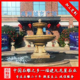 石雕水缽廠家設計 加工大理石水缽噴泉雕塑